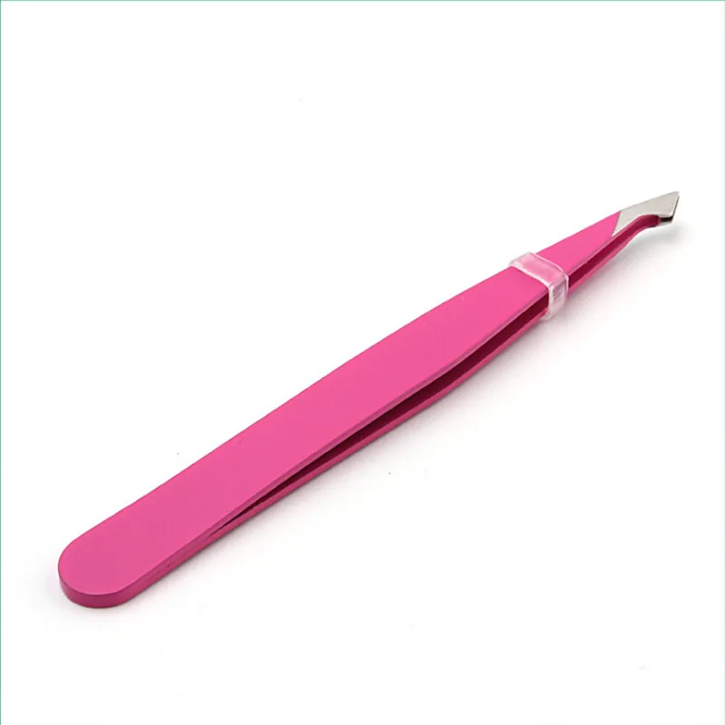 

Professional Eyebrow Tweezers Stainless Steel Tweezers For Tyebrows Slant Tip Eyebrow Hair Removal Eyelash Extension Tools