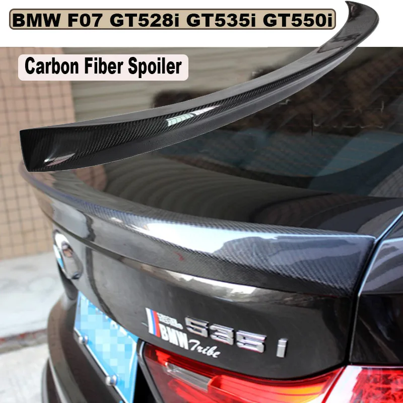 Spoiler For BMW 5 Series GT F07 528 535 550 2010 2017 High Quality Carbon Fiber Car Rear Wing