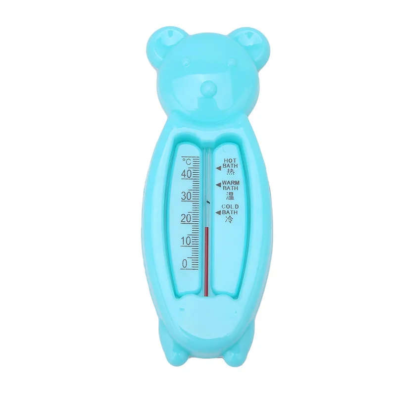 Мультяшный плавающий термометр с милым медведем, Детский термометр для ванны, пластиковый термометр с датчиком воды