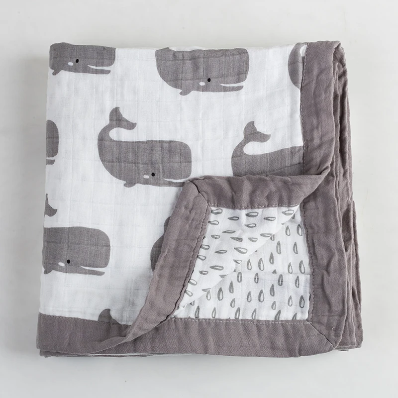 Ruyi bebe детское одеяло из органического хлопка многофункциональное 4 слоя муслина для новорожденных одеяло детское Пеленальное Одеяло 120*120 см