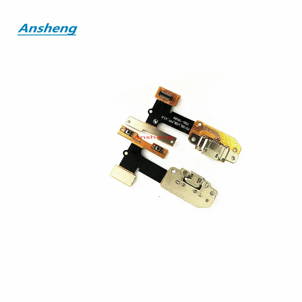 ansheng USB Charger Dock Connector Charging Port +Volume Flex Cable For
