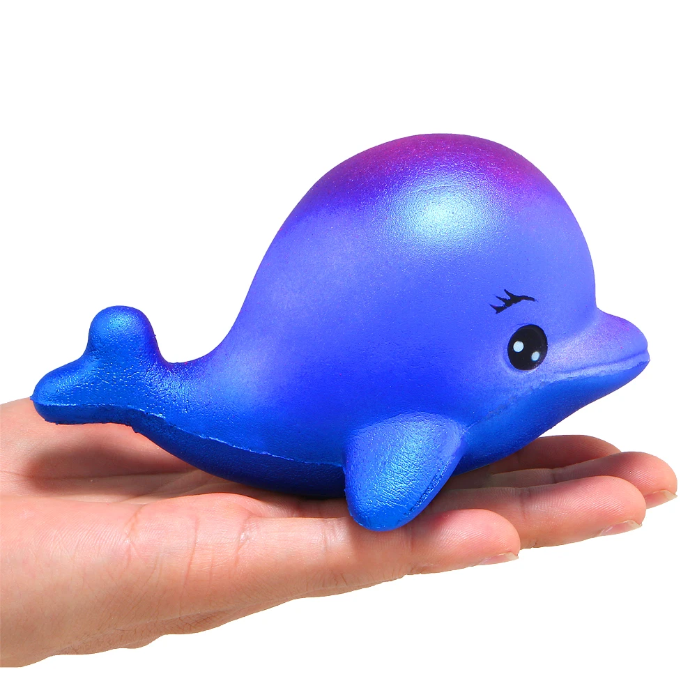 Jumbo Narwhal Squishy Cute Whale Cake Squishies Slow Rising Cream