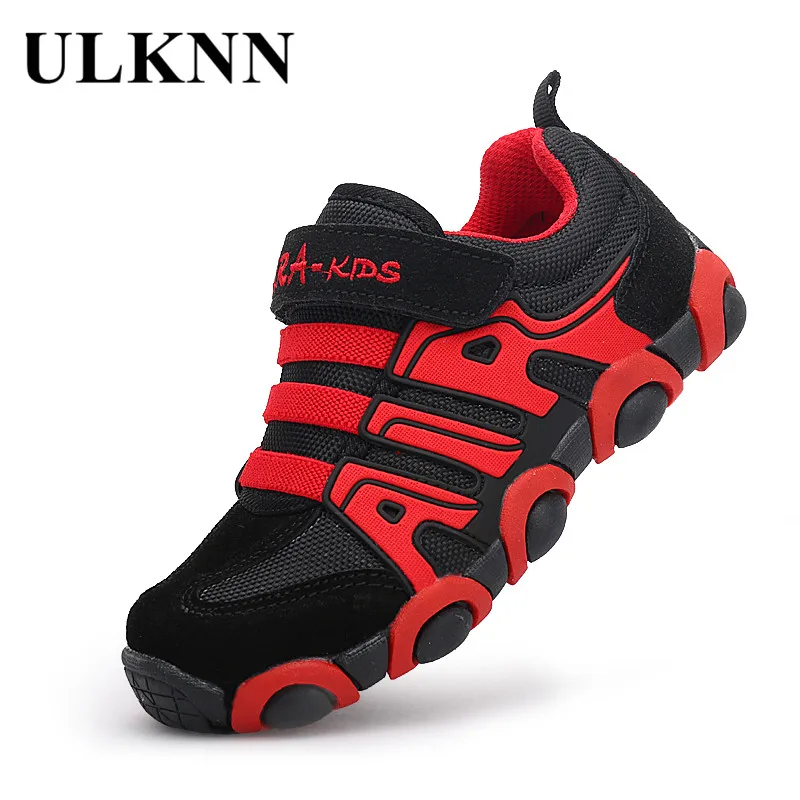 Ulknn جلد الفتيان أحذية رياضية للبنات الاطفال الاحذية طالب مدرسة الأطفال حذاء رياضة الجري kinderschoenen