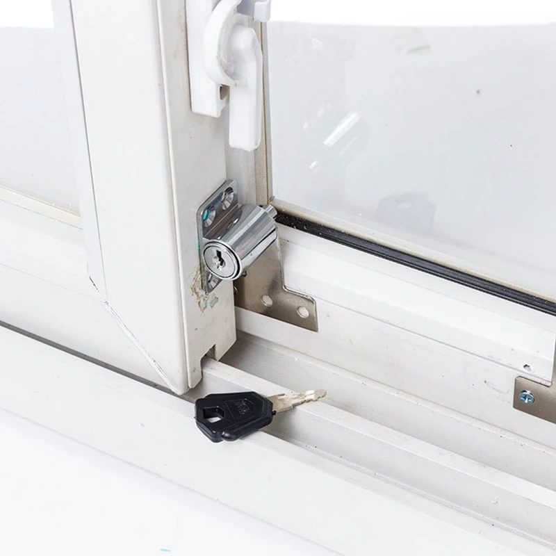 sliding window lock with key child safety protection lock anti-theft door lock push window 4