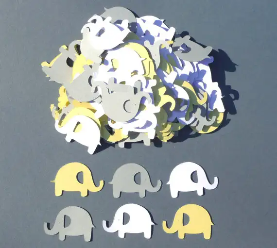 Baby Elephant Themed Party Confetti Little Peanut Baby Shower