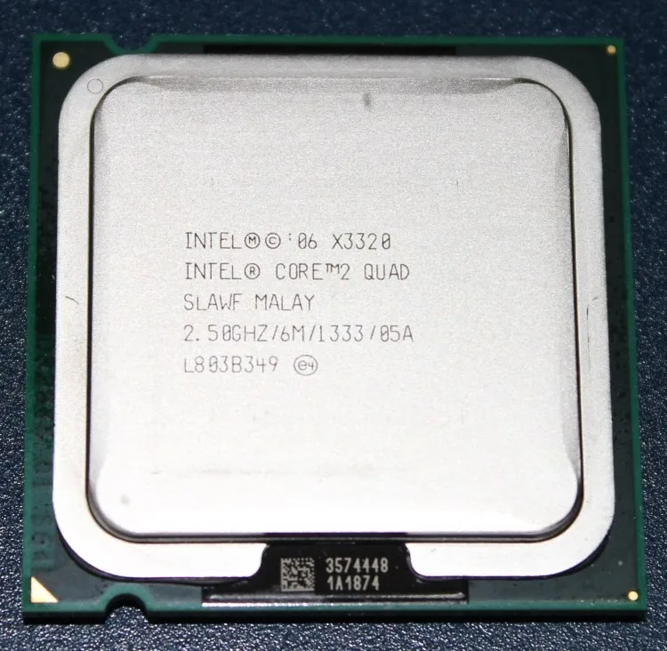 Intel xeon x3320 quad core 2.5 ГГц lga 775 95 Вт 6 м кэш 1333 цп сервера scrattered части бесплатно