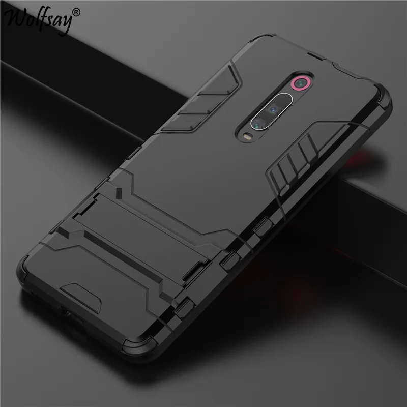 Cover Xiaomi Mi 9T Case 6.39" Shockproof Hybrid Stand Silicone Armor Back Case For Xiaomi Mi 9T Cover Case on Xiaomi Mi9T Mi 9 T