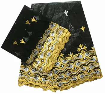 

New bazin brode getzner 2019 african bazin fabric with lace set high quality african basin broder for dress