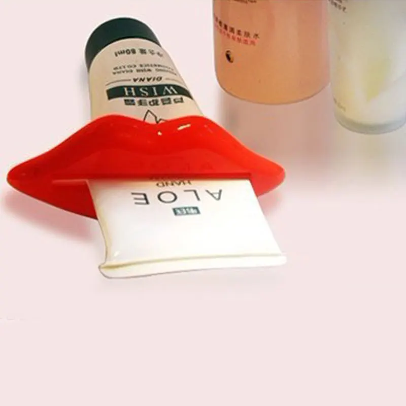 

Sexy Lip Kiss Bathroom Tube Dispenser Toothpaste Cream Squeezer Tooth Paste Tube Rolling Holder Squeezer Toothpaste Dispenser