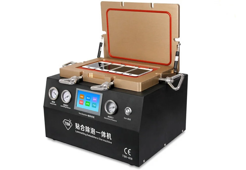 NEW Vacuum Laminating machine air bubble remover 2 in 1 touch screen