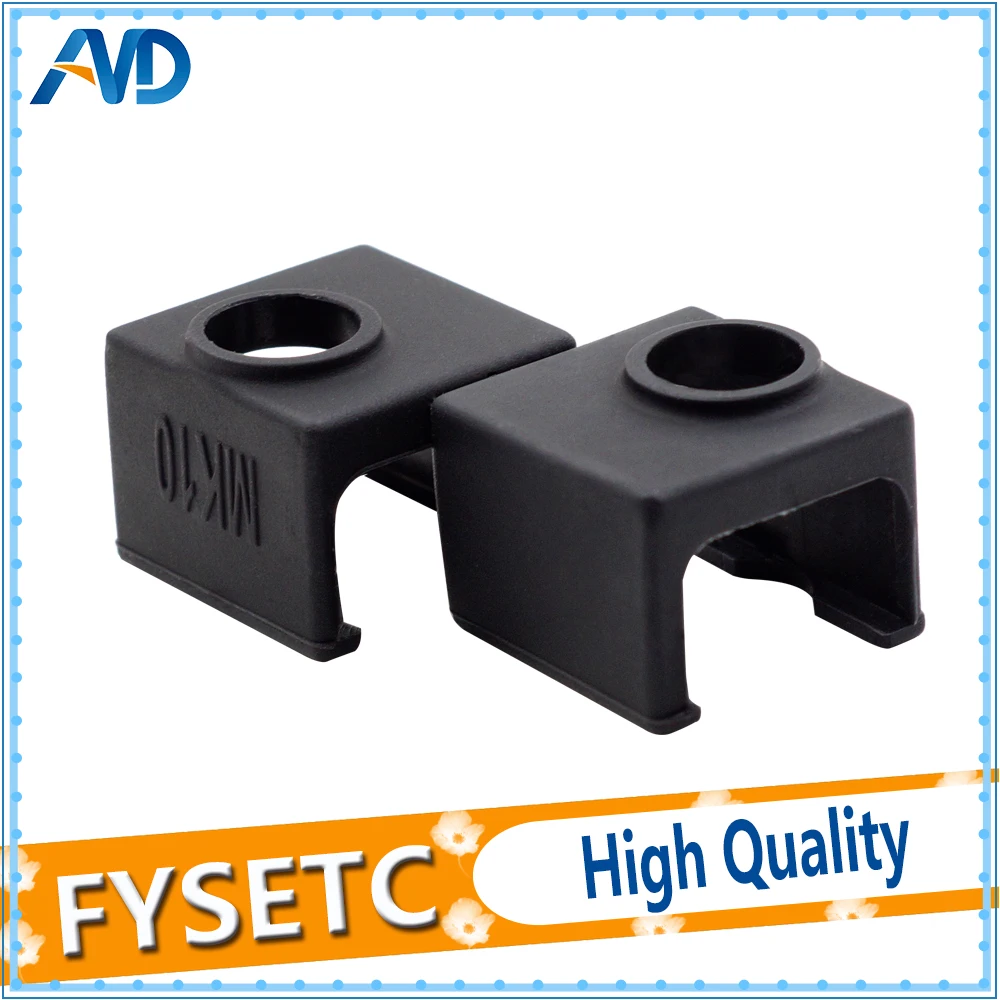 

1pc MK10 Black Silicone Sock instead Ceramic Insulation For Wanhao i3 QIDI TECH Flashforge SILICONE HEATER BLOCK COVER