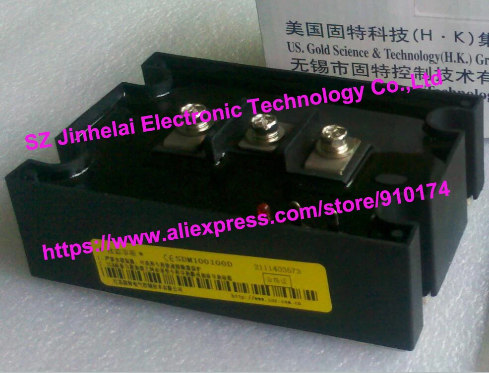 New and original SDM100100D GOLD Single phase DC solid state relay 100A 4-15VDC OR 15-32VDC New and original SDM100100D GOLD Single phase DC solid state relay 100A 4-15VDC OR 15-32VDC