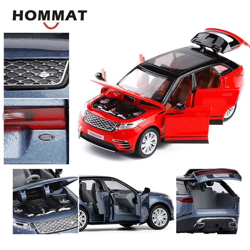 Модель автомобиля HOMMAT 1/32 Velar SUV внедорожник с подсветкой 1:32 литые игрушечные
