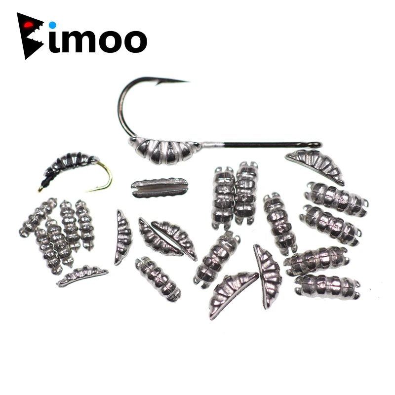 

Bimoo 12PCS Tungsten Alloy Raw Color XS S M L Tungsten Shrimp Body Scud Shell Scud Back Fly Tying Fishing
