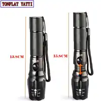 Self-defense 900 LUMEN CREE T6 5-Mode LED Tactical Waterproof Lamp Rechargeable Light Zoomable Full 18650 Battery