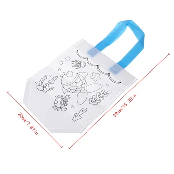 

Children Graffiti Painted Bag Environmental Protection Handbag Painting Toy