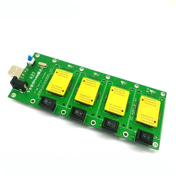 

4 in 1 universal test board BGA152/132/100/63 TSOP48 NAND flash adapter AU6989 FLASH USB interface testing program socket