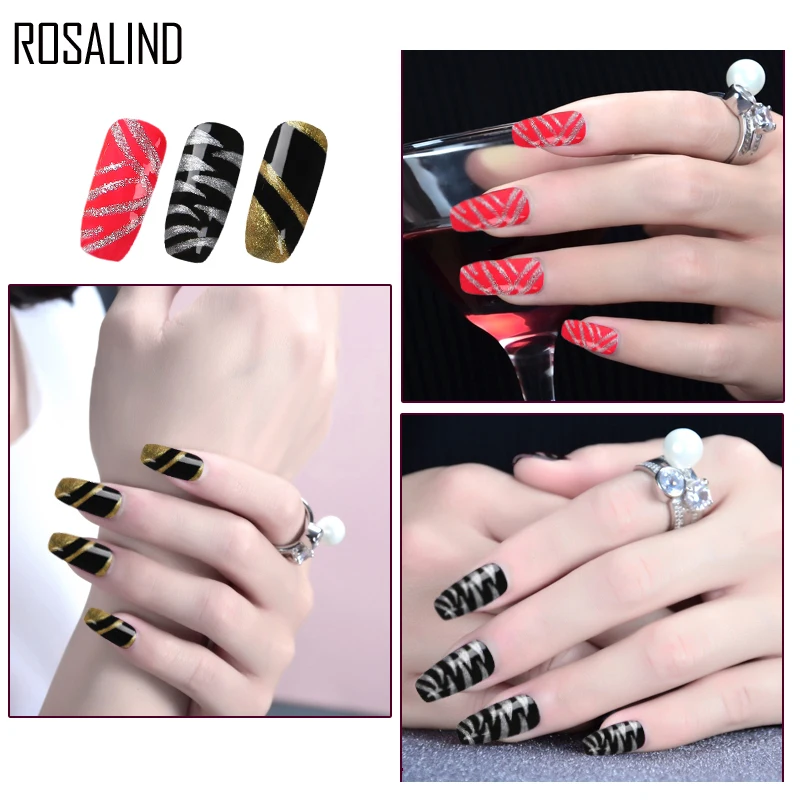 ROSALIND 5 мл хит продаж Гель лак чистый цвет УФ гель для маникюра Сделай Сам нейл арта