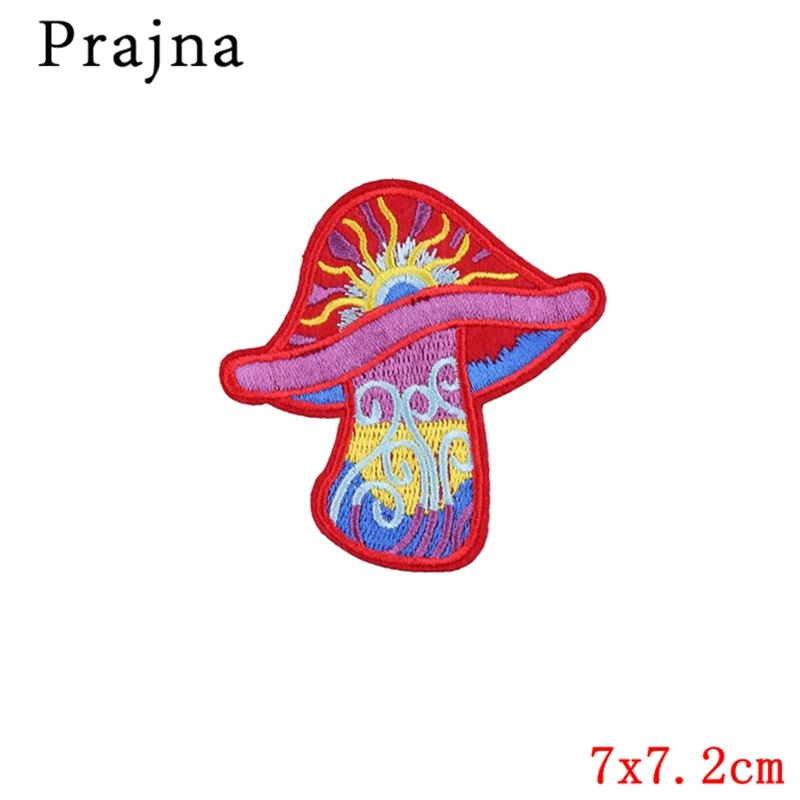 Prajna Милая мультяшная Цветочная вышитая нашивка с логотипом аксессуары для