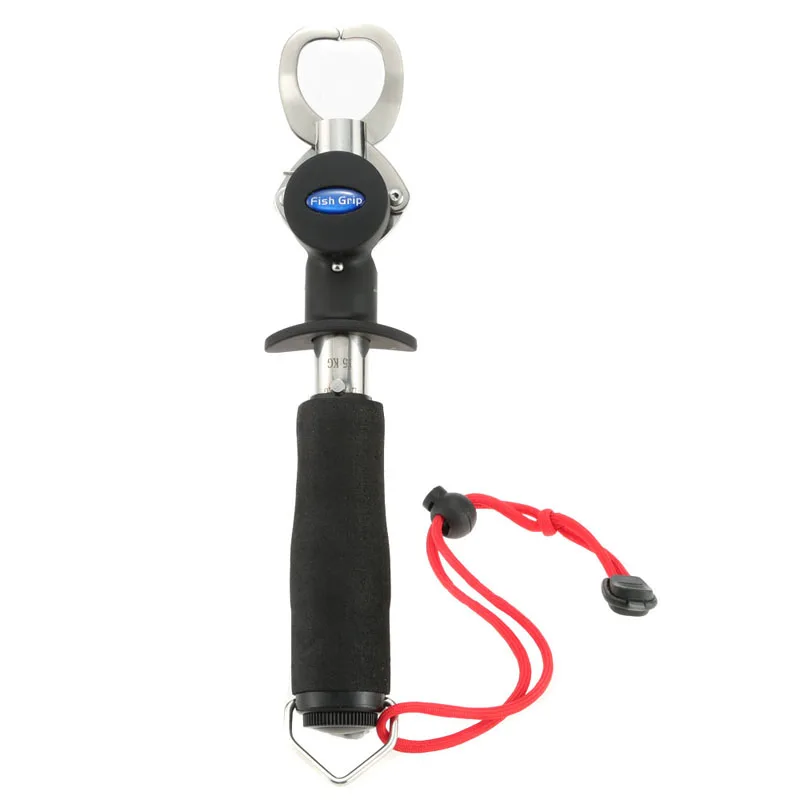 

15kgWeigh Stainless Steel Portable Fish Lip Grip Grabber Fishing Gripper with Weight Scale & Ruler Fishing Tool Tackles