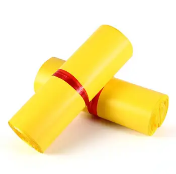 

500pcs Yellow Storage Courier Bags Self Sealing Plastic Poly Mailer Shipping Envelope/ Mailing Bags SN226