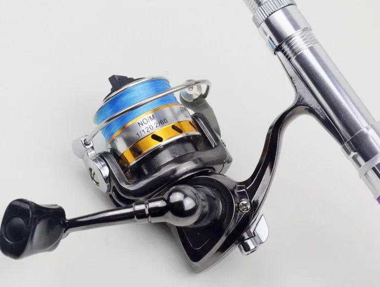 EMMROD Carbon Pen Rod Metal Spinning Wheel And Toss The Portable 1M Fishing Rod Cast Rod Sea H5