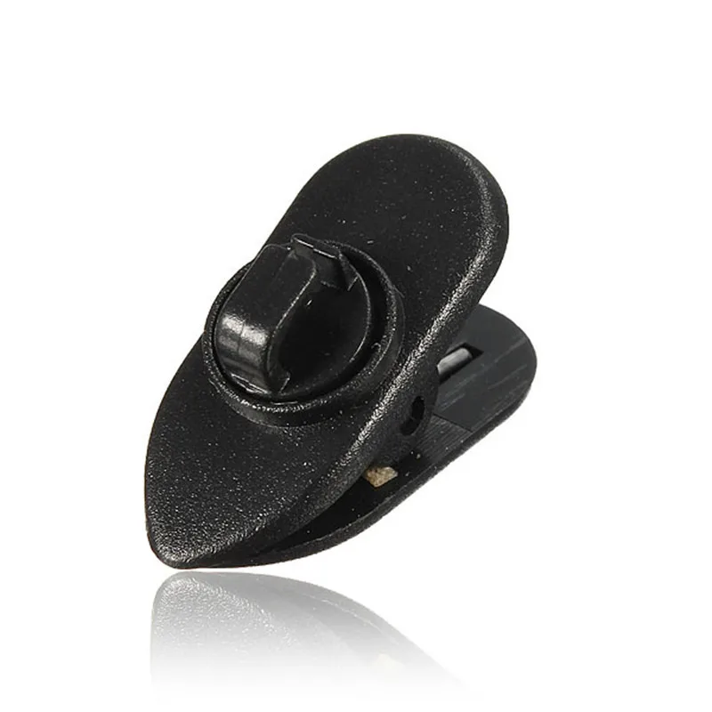 10pcs Black Cable Wire Lapel Clip Organizer Rotate Mount For Lavalier