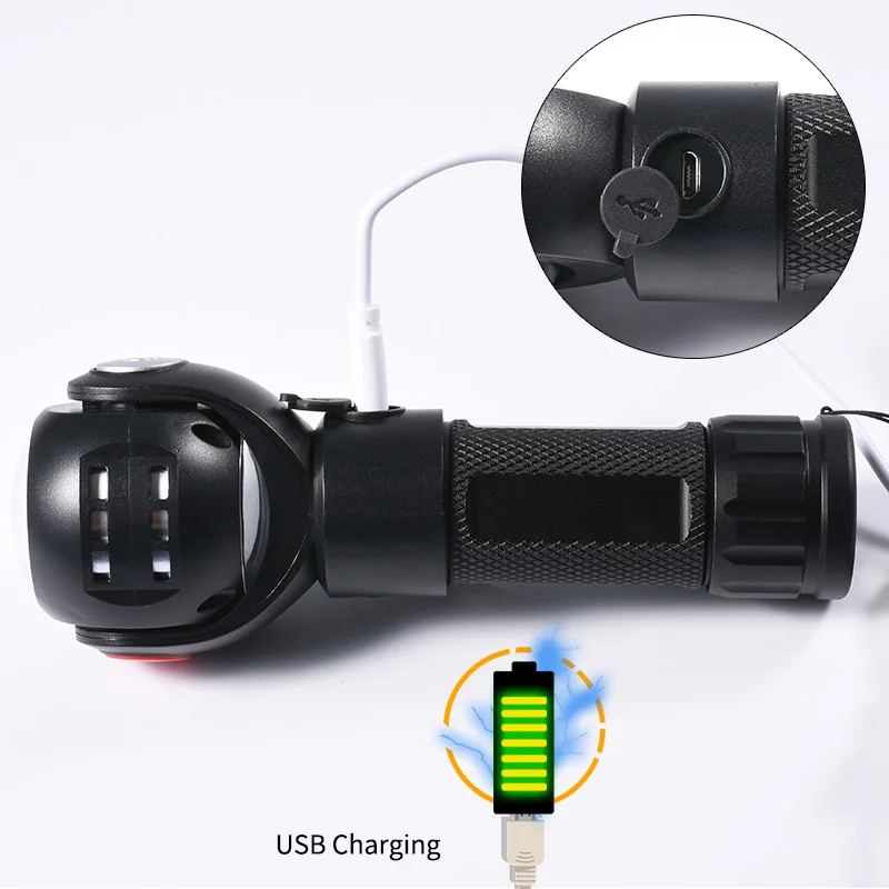 Лампа Светодиодная лампа 18650 с аккумулятором usb и COB матрицей|Фонарики