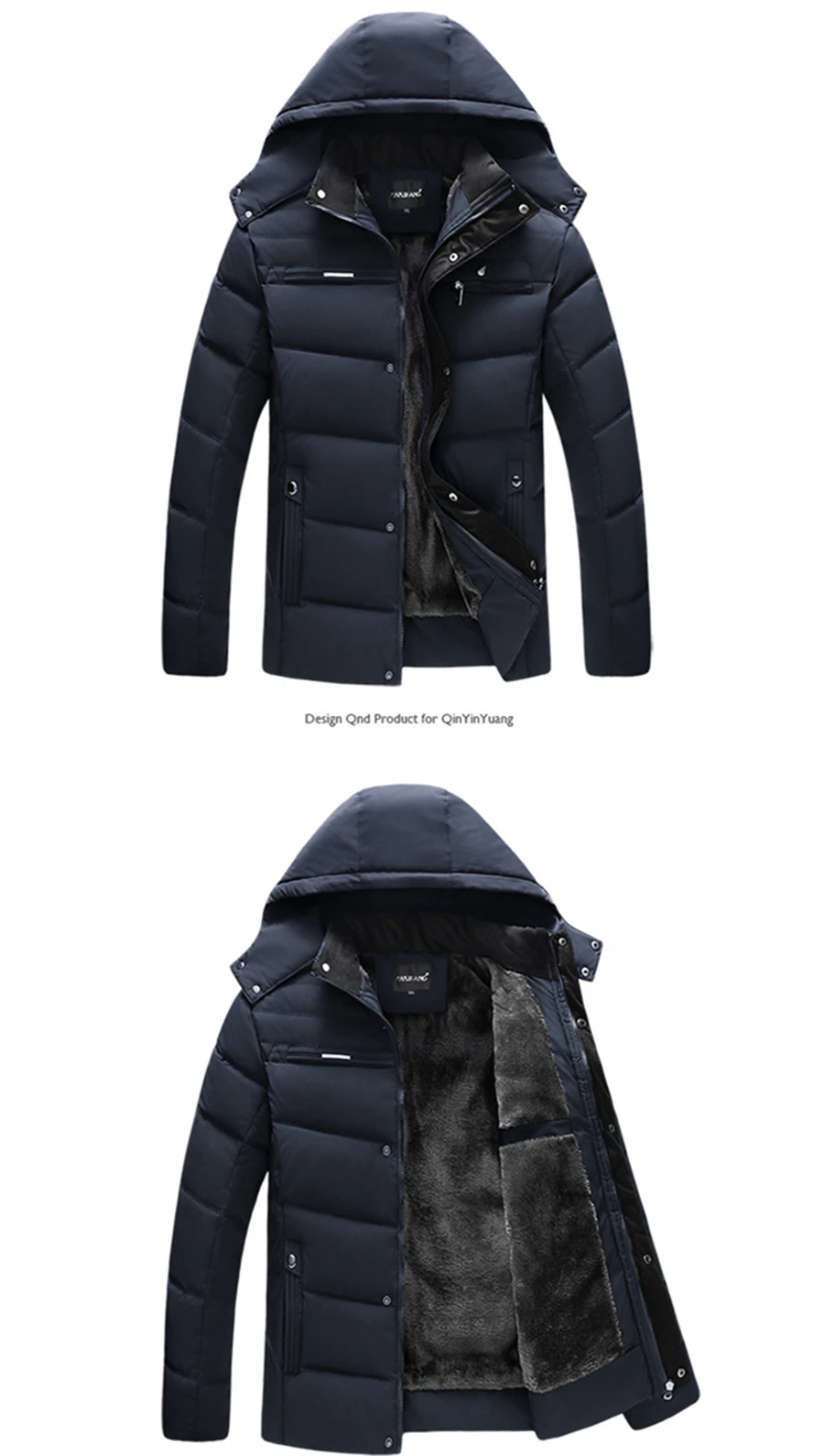 military parka 2022 Hooded Down Jacket Men Winter Thick Cotton Jackets Male Autumn Causal Parkas Outwear Windbreaker Large Fur Collar Coat long parka coat