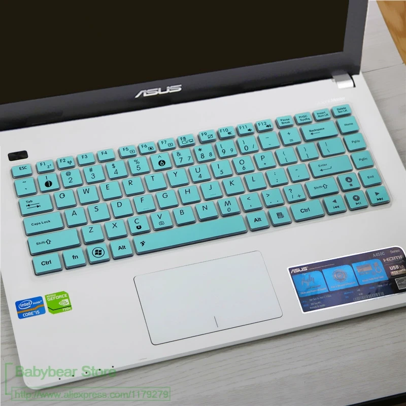 Силиконовая для ноутбука клавиатура кожного покрова для asyus D452C E402M E403Sa V451 F441U A401U X450V X455L X441Sa A40E/J 14''