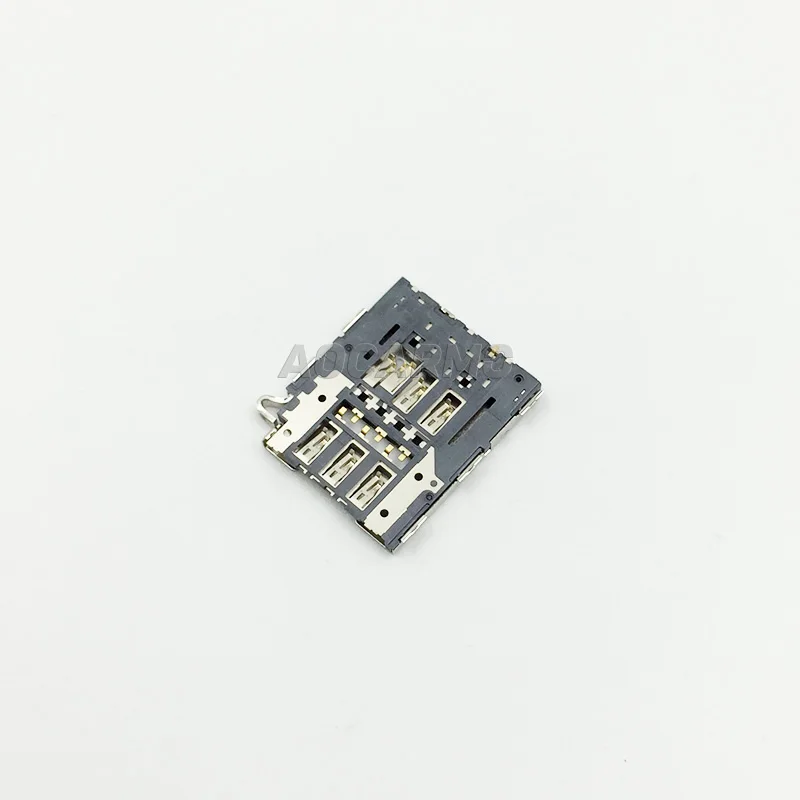 Aocarmo 교체 SIM 리더 카드 홀더 보드 커넥터 삼성 갤럭시 S6 가장자리 G925 SM-G925F S6 G920i/F