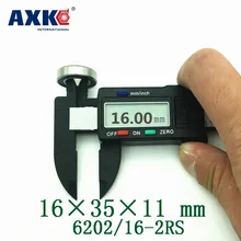 Ограниченная Axk 16 мм шариковые подшипники 6202-16 2rs 6202/16-2rs 6202 подшипник 16x35x11 мм Cnc, двигатели, машины, авто 16*35*11