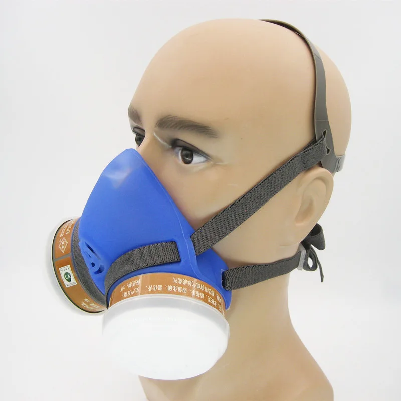 

Protective Mask Dust Gas Respirator Silicone for Spray Painting Industry Agriculture Chemical Formaldehyde Workplace Safety