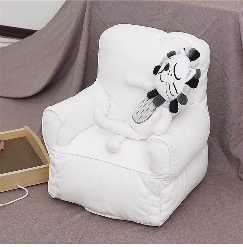 INS детский диван-стул хлопок холст мини софа, кресло, сидение PP подкладка из хлопка с губчатым наполнителем детский стул детский сад раннее