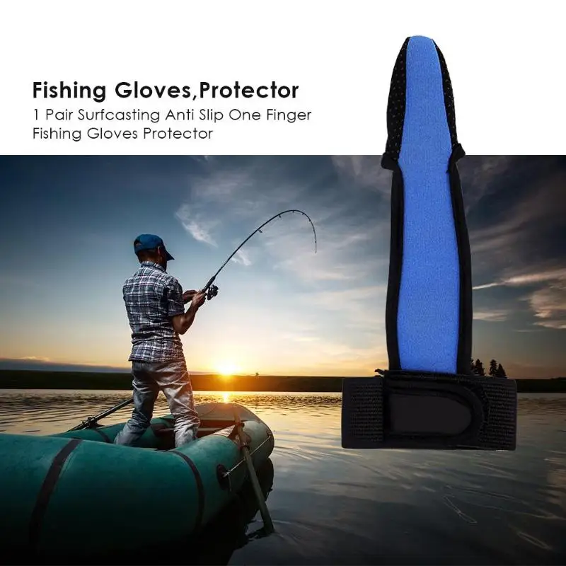 1PC Surfcasting Anti Slip One Finger Fishing Gloves Fingers Protector