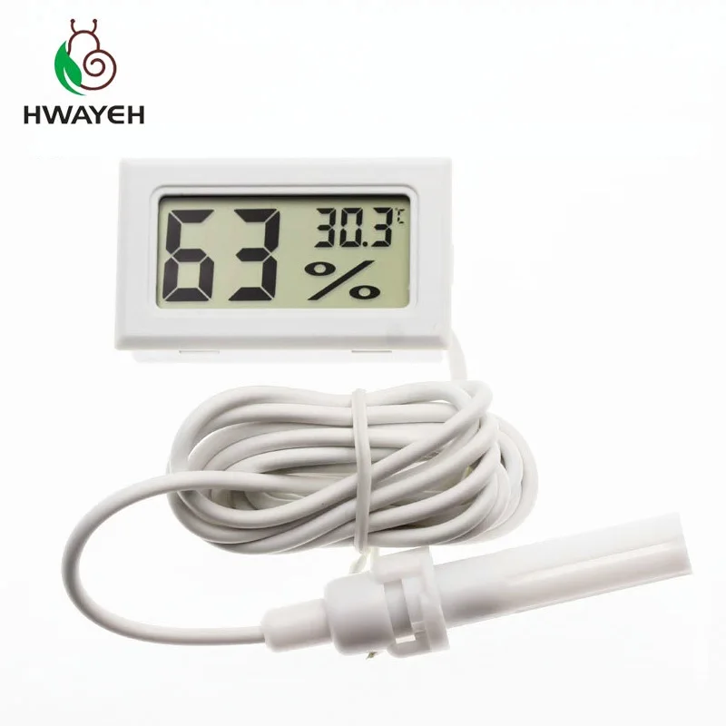 Brand New Digital Mini LCD Digital Thermometer Hygrometer Fridge Freezer Temperature Humidity Meter White Egg Incubator Brand New Digital Mini LCD Digital Thermometer Hygrometer Fridge Freezer Temperature Humidity Meter White Egg Incubator