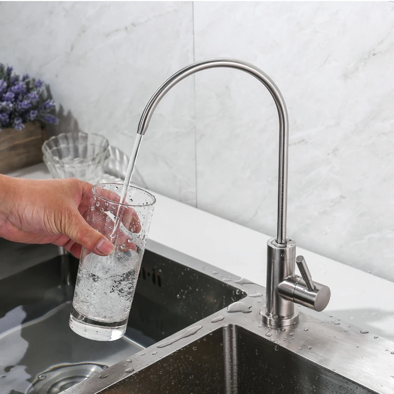 

IVRICH Drinking Water Tap leadfree stainless RO Faucet Filter Purify System Reverse Osmosis used water filter faucet PU01-1