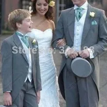 Лучшие продажи/изготовленные на заказ для измерения индивидуальные мужские смокинги на заказ/хвосты, серый мужской костюм фрак/мужской свадебный костюм/костюм для шафера