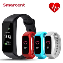Smarcent L30t сердечного ритма Bluetooth Smart Band полный Цвет TFT-LCD Экран SmartBand браслет для IOS Android фитнес-трекер band
