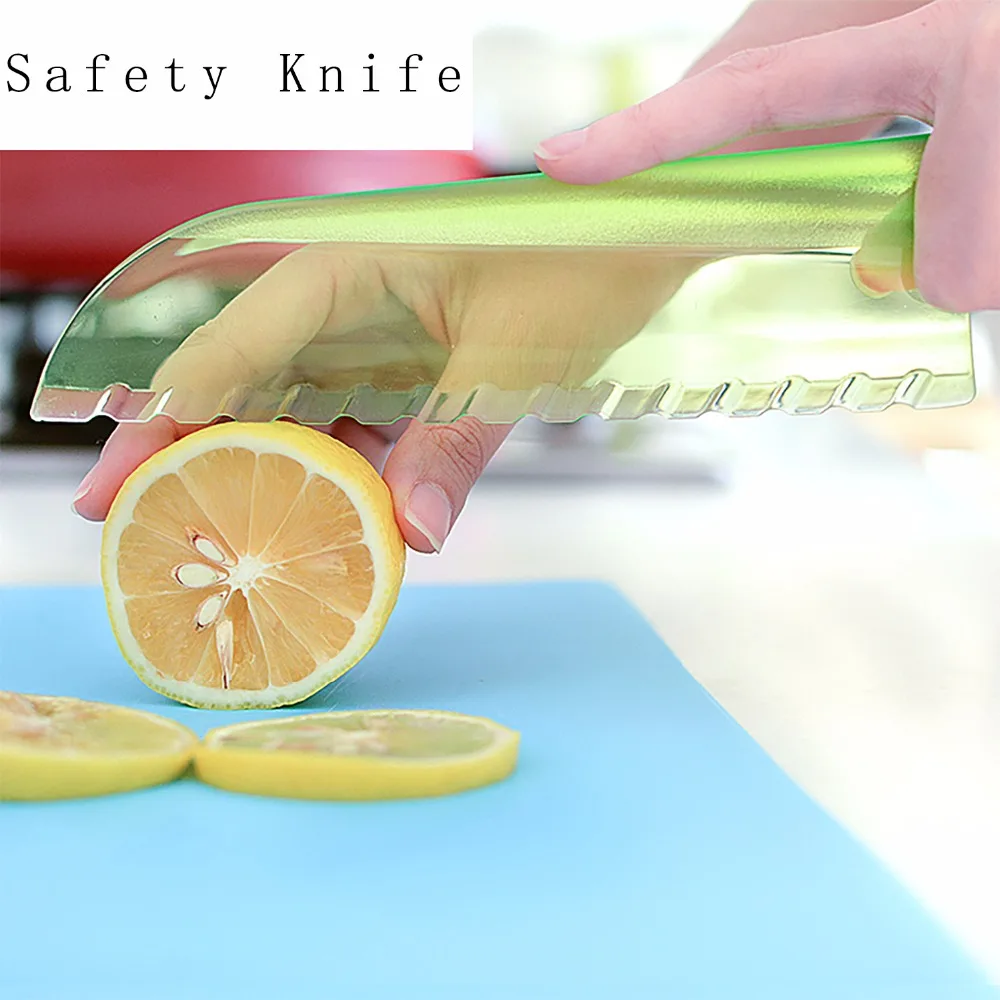 Kitchen Clever Vegetables Multi function Knife Lettuce Cutter Chopper Plastic Blade Salad Lemon