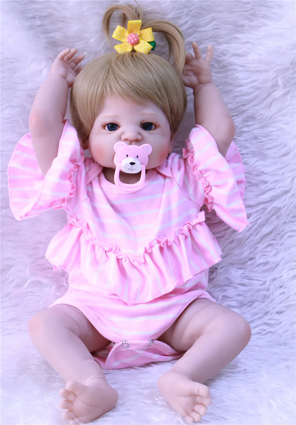 NPK 23 &quotвсего тела силикона Reborn Baby принцесса кукла игрушка купаться играть дома