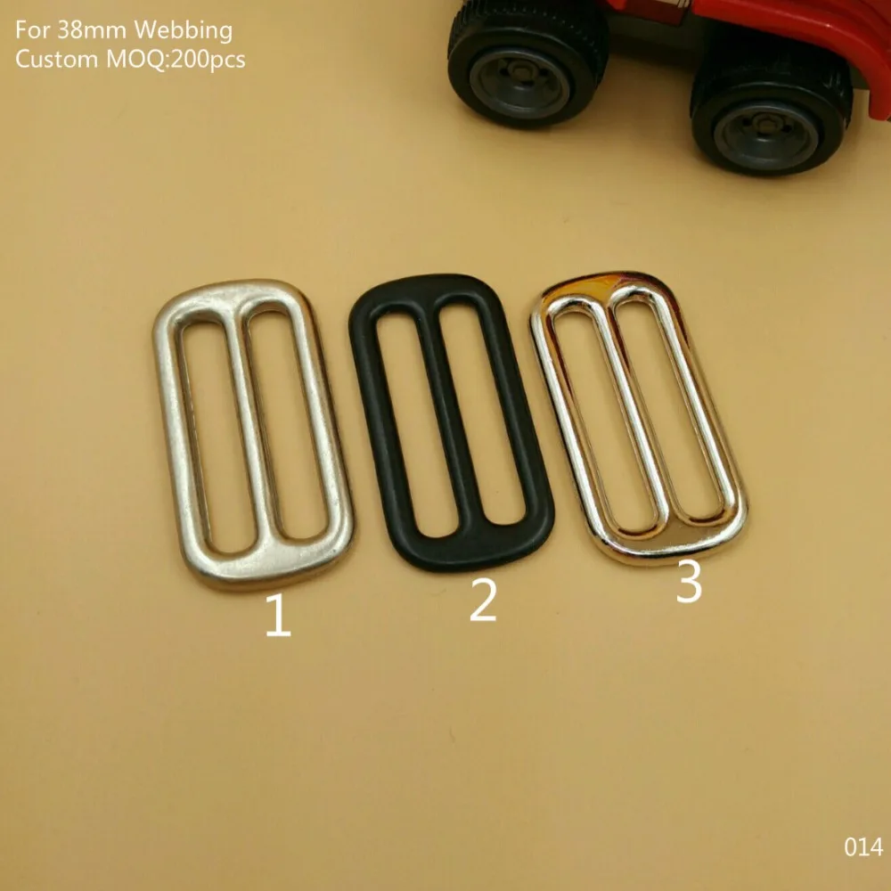 3 Colors 1.5" Metal Adjustable Buckles D Rings 10Pcs Work For 38mm