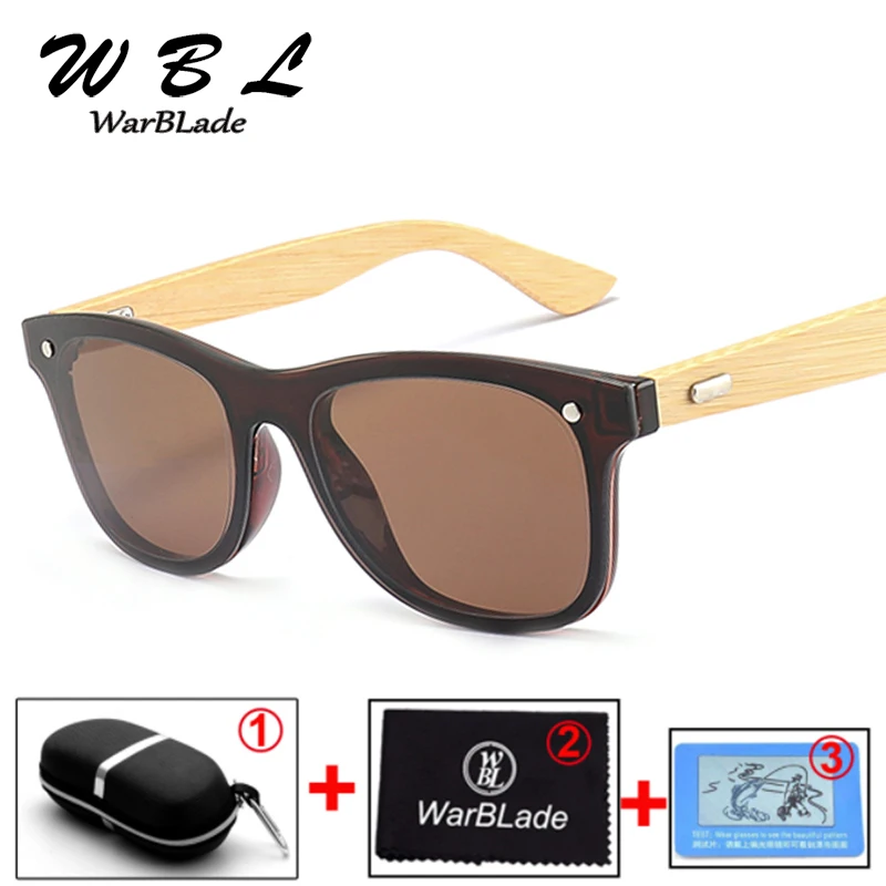 WarBLade деревянные солнцезащитные очки мужские бамбуковые солнцезащитные очки популярные женские брендовые дизайнерские спортивные Золотые Зеркальные Солнцезащитные очки с оригинальной коробкой Новые