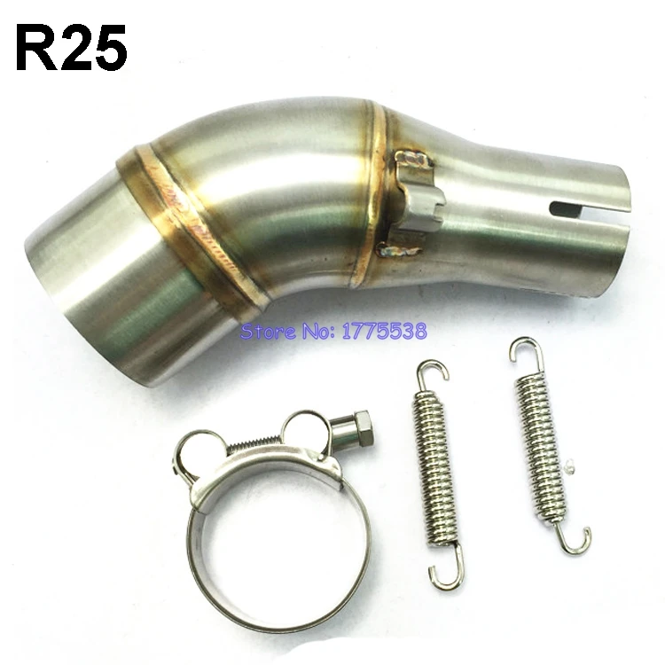 

Motorbike Exhaust R25 Link Pipe Stainless Steel Motorcycle Muffler Exhaust Pipe Connector for R25