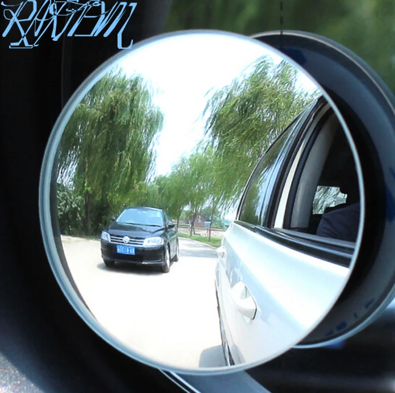 Автомобильное 360 градусов широкоугольное маленькое круглое зеркало заднего вида