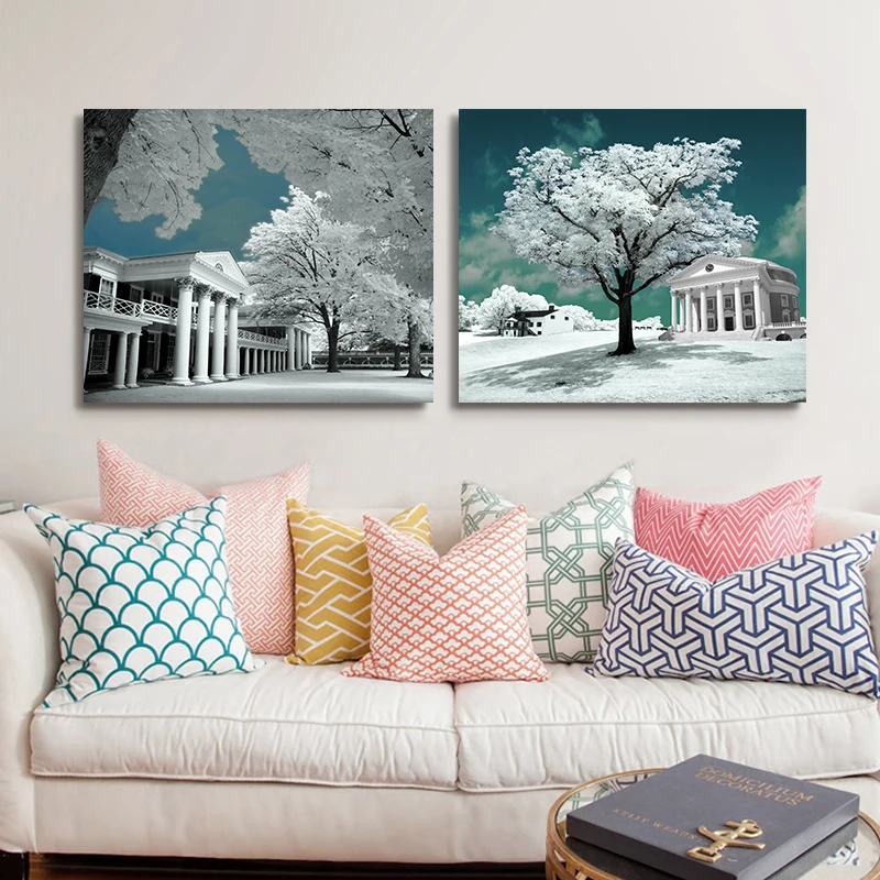 Donglang печати холст картины фотографии Wall art Пейзаж цветок дерево home decor Фотографии