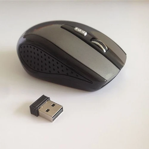1200 dpi 6 клавиш USB оптическая беспроводная профессиональная компьютерная игровая мышь 2,4G приемник супер тонкая универсальная мышь для ПК ноутбука - Цвет: Gray