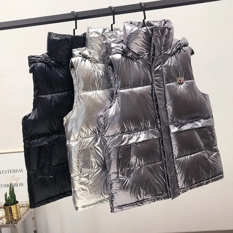 

2019 new winter vest jacket women thin coat women short loose sleeveless vests fashion Leisure slim plus size female outerwear