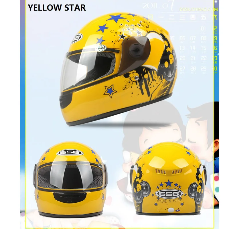 Children's Motor Helmet Safety Warm Motorbike Motorcycle Helmet full