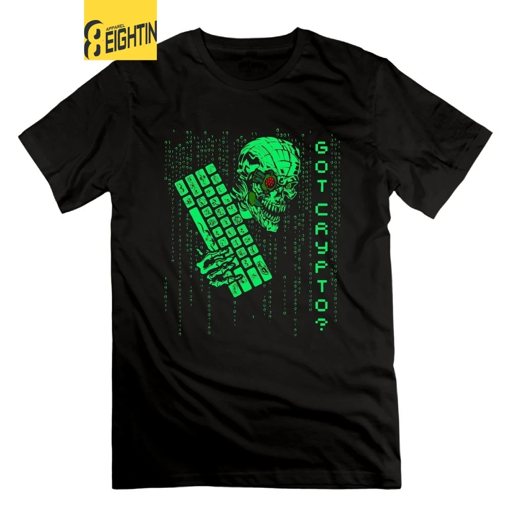 

Crypto Currency Mining Cryptocurrency T Shirt Cotton Short Sleeve T-Shirt Round Neck Tees Man Large Size